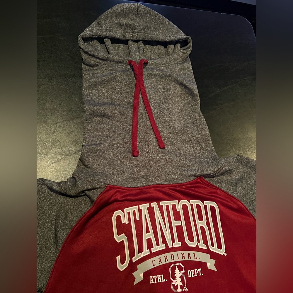 Stanford University Cardinal Pullover Turtleneck Hoodie - Picture 7 of 12
